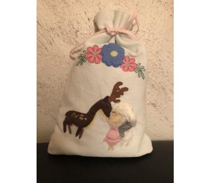 Stickserie - Fee liebt Reh Fransenappli